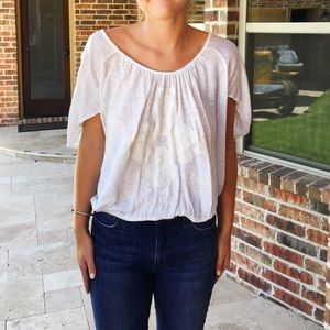 Free People embroidered top